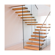 wood floating staircase  Wooden stepping box designs office indoor
